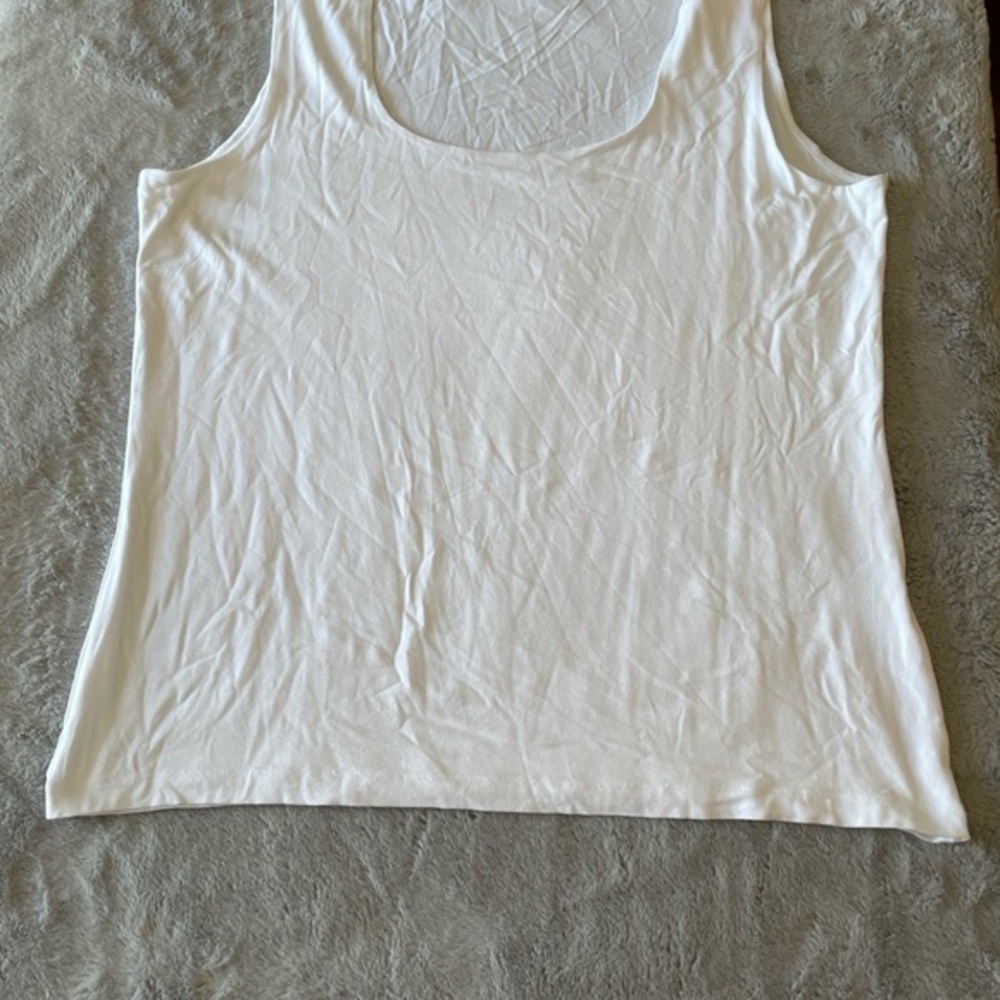 Kettlewell Classic White Women's Tank Top scoop neck size XL